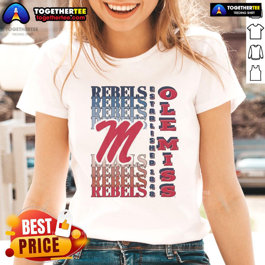 Nice Ole Miss Rebels Gradient Wordmark T-Shirt - Image 3