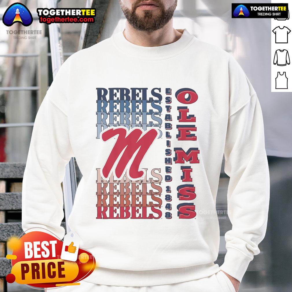Nice Ole Miss Rebels Gradient Wordmark T-Shirt - Image 5