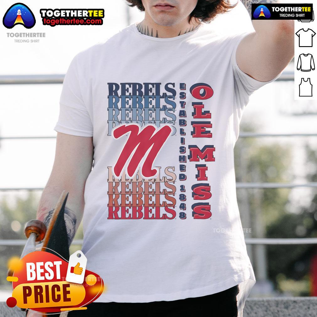 Nice Ole Miss Rebels Gradient Wordmark T-Shirt