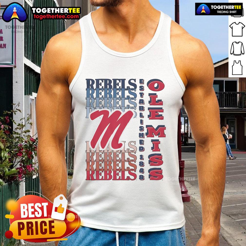 Nice Ole Miss Rebels Gradient Wordmark T-Shirt - Image 4