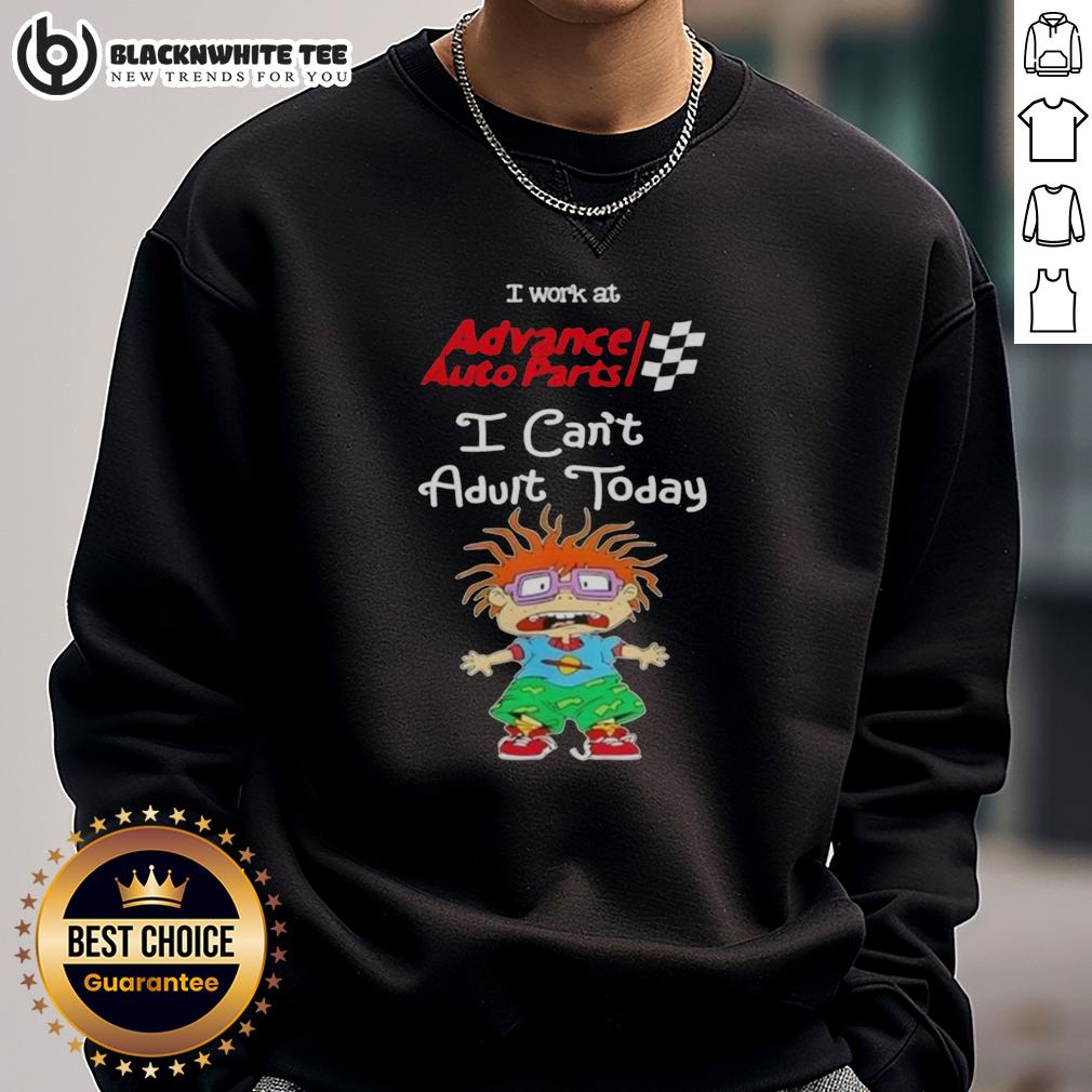 Nice Chuckie Finster I Work At Advance Auto Parts I Can't Adult Today T-Shirt - Image 5