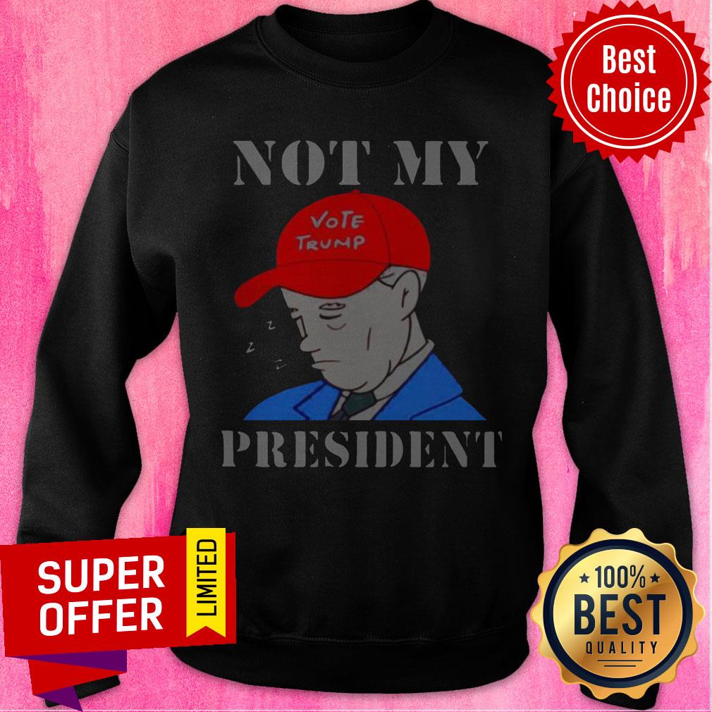 Official Biden Not My Vote Trump President Election Shirt - Image 3