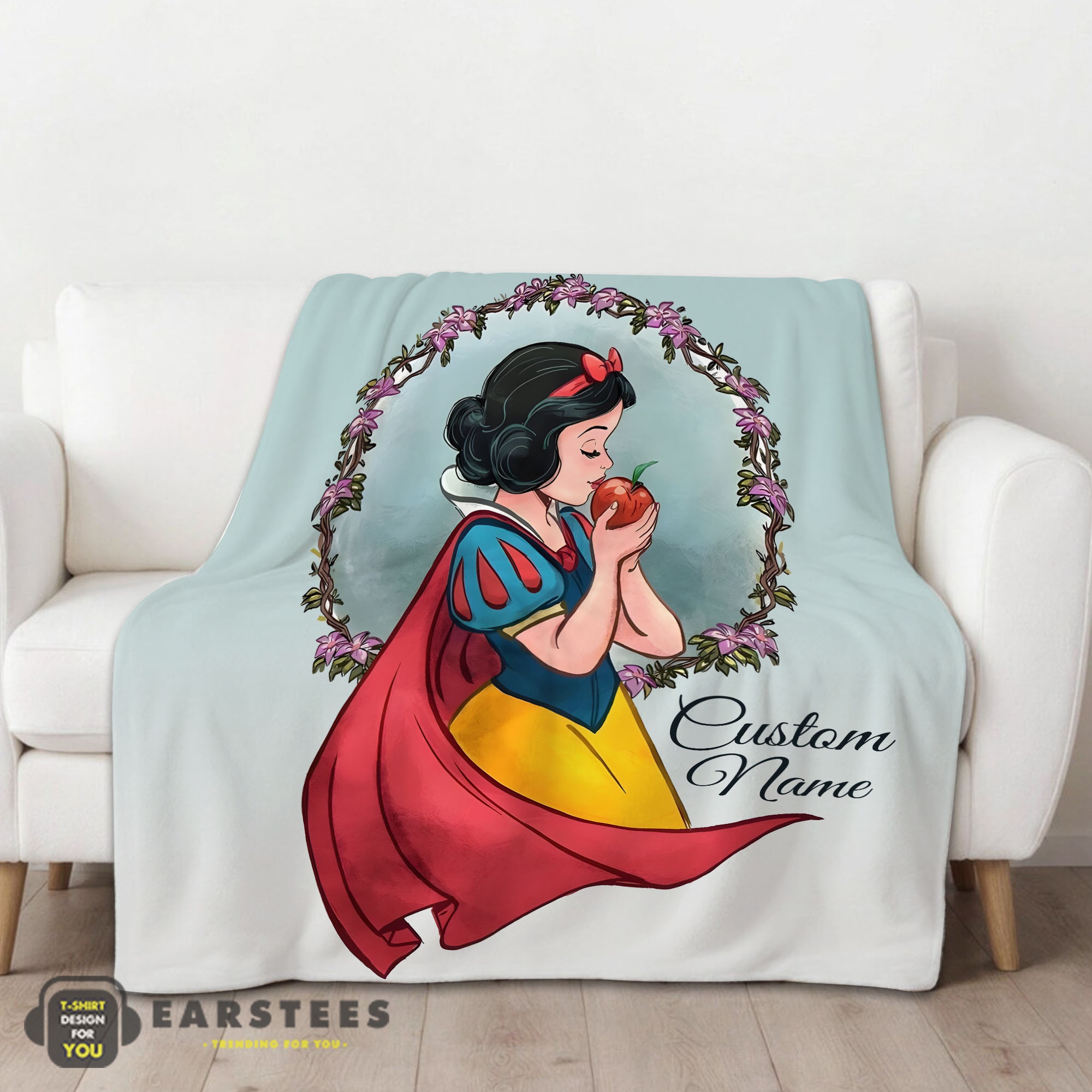 Good Cartoon Disney Snow White Princess Blanket Fleece Customized Blanket - Image 2