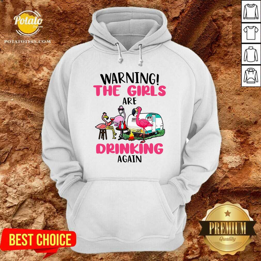 Flamingo Warning The Girls Are Drinking Again Shirt - Image 5