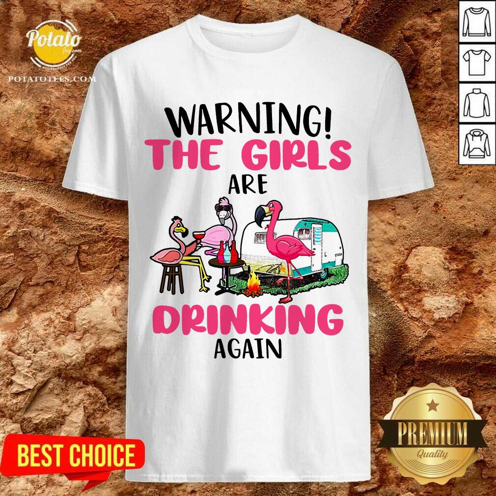 Flamingo Warning The Girls Are Drinking Again Shirt
