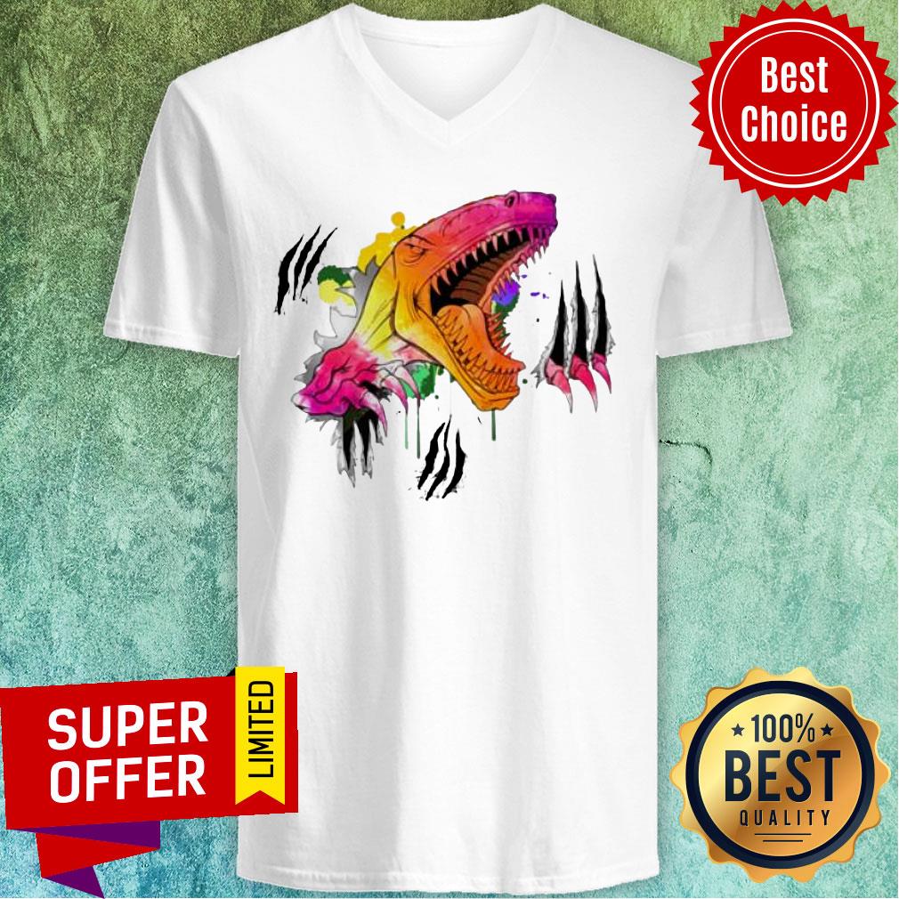 Water Color Dinosaur Halloween Shirt - Image 2