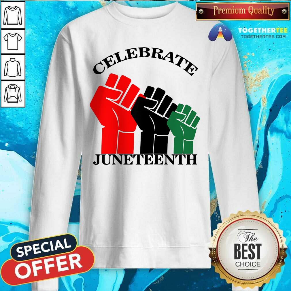 Celebrate Juneteenth Color Hands Shirt - Image 5