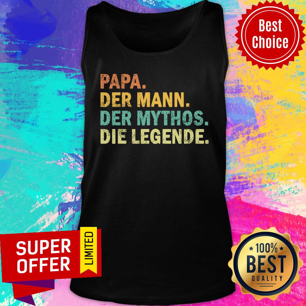 Papa Der Mann Der Mythos Die Legende Vintage Shirt - Image 3