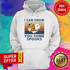 Alternative view of Pumpkin Ghost Halloween I Can Show You Some Spooks Vintage Shirt