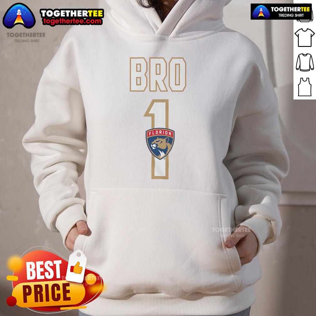Official Florida Panthers Number 1 Bro T-Shirt - Image 2