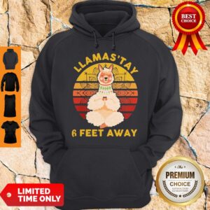 Alternative view of Official Llamas'tay 6 Feet Away Vintage Shirt