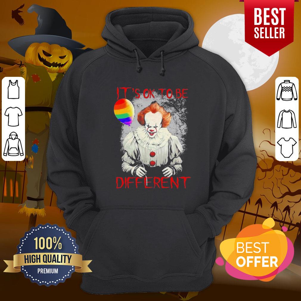 Lovely Lgbt Halloween Pennywise It’s Ok To Be Different Shirt - Image 5