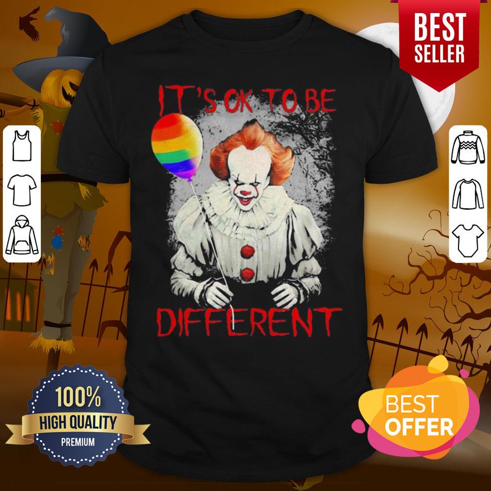 Lovely Lgbt Halloween Pennywise It’s Ok To Be Different Shirt