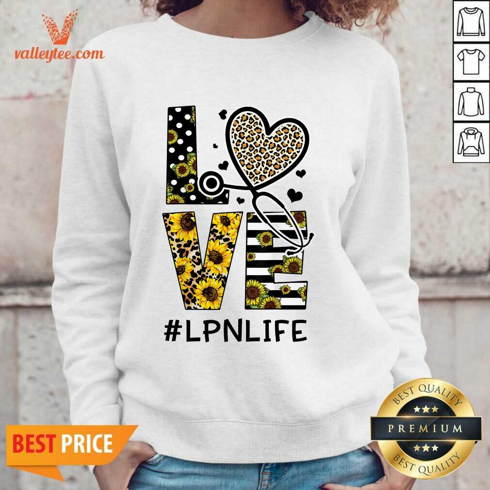 Leopard Medical Stethoscope Sunflower Love Nurse LPN Life Shirt - Image 5