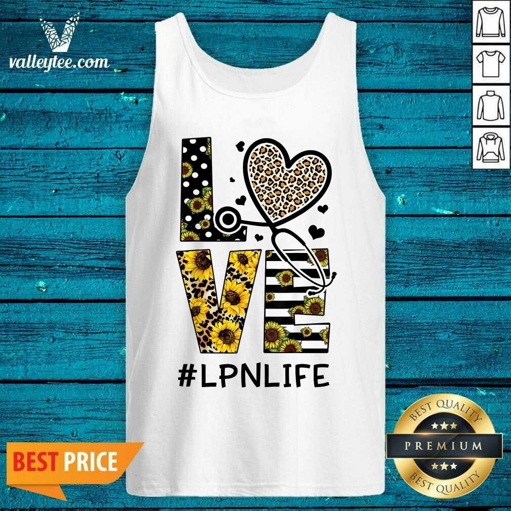 Leopard Medical Stethoscope Sunflower Love Nurse LPN Life Shirt - Image 4