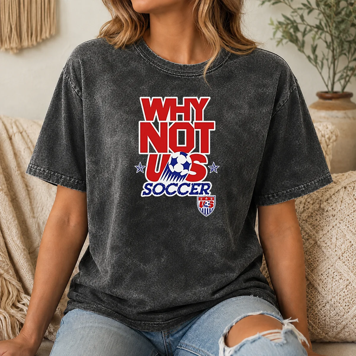 Pretty Funny United States Soccer Team Why Not US Soccer Shirt - Image 7