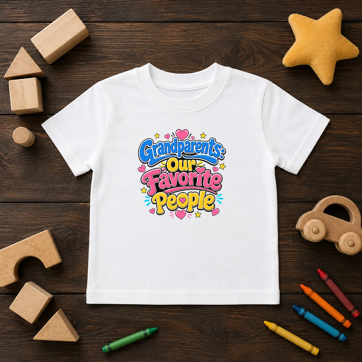 Nice Grandparents Day Love Cartoon Shirt - Image 9
