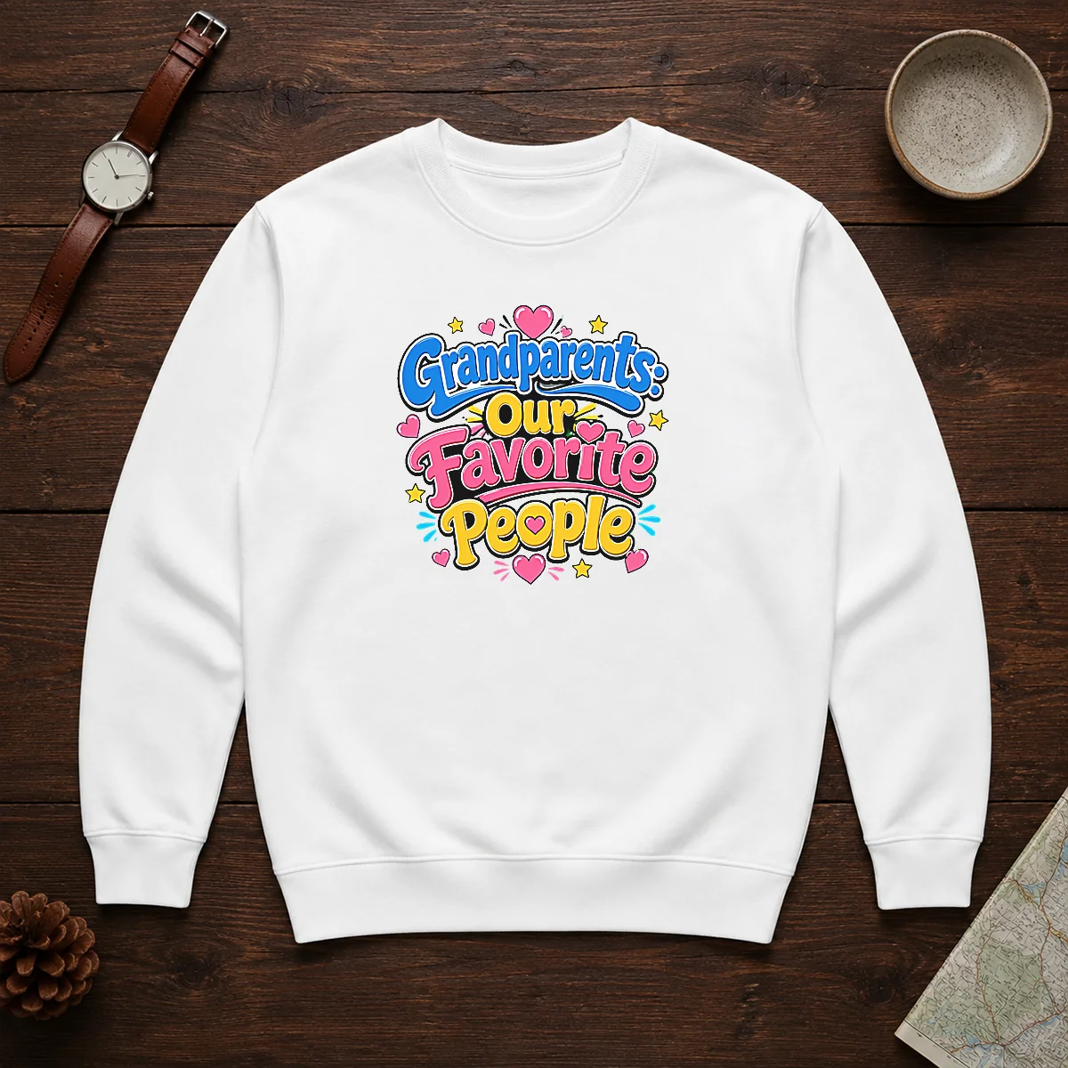 Nice Grandparents Day Love Cartoon Shirt - Image 7