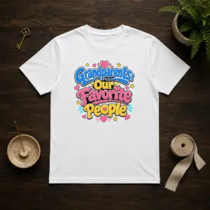 Nice Grandparents Day Love Cartoon Shirt