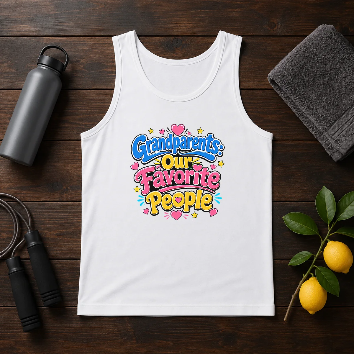 Nice Grandparents Day Love Cartoon Shirt - Image 3