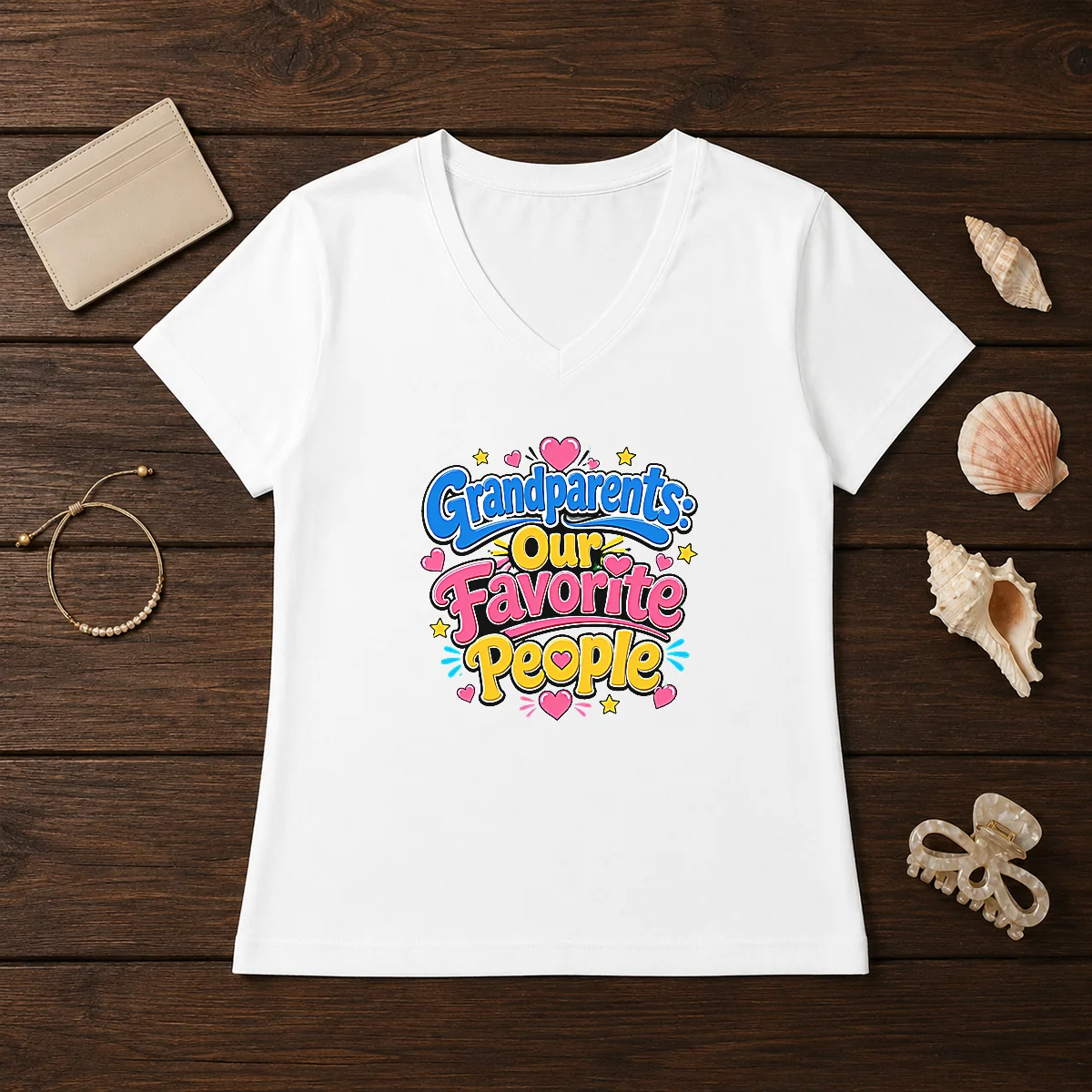 Nice Grandparents Day Love Cartoon Shirt - Image 2