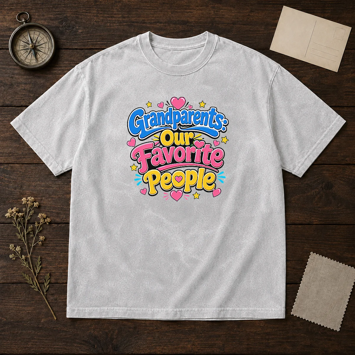 Nice Grandparents Day Love Cartoon Shirt - Image 8