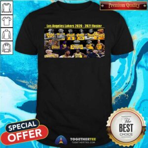 Nice Los Angeles Lakers 2020 2021 Roster Shirt