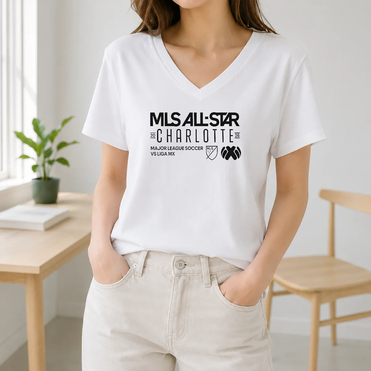 Official MLS All Star Charlotte 2026 Major League Soccer Vs Liga MX Shirt - Image 2