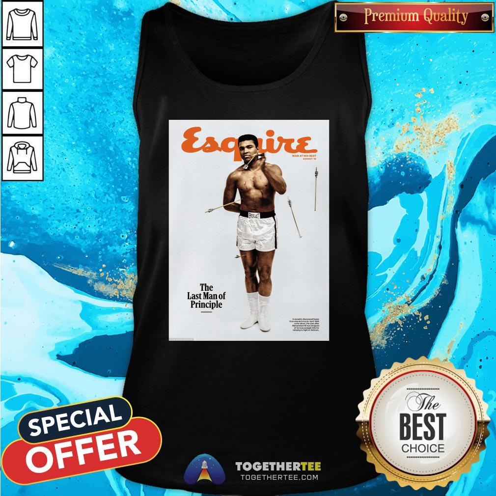 Official Lebron James Muhammad Ali Esquire The Last Man Of Principle Shirt - Image 3