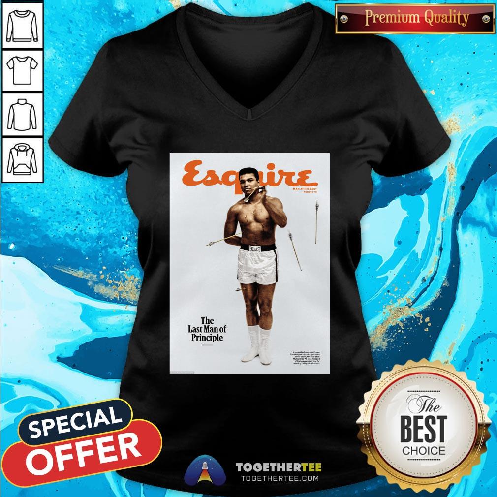 Official Lebron James Muhammad Ali Esquire The Last Man Of Principle Shirt - Image 2