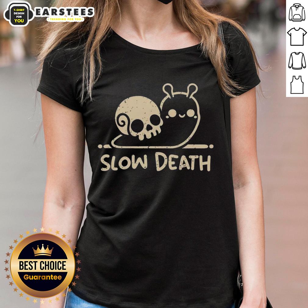 Cute Slow Death Snail Skull T-Shirt - Image 3