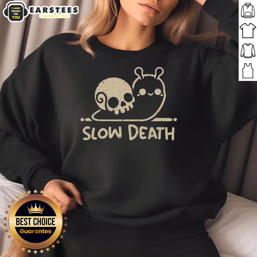 Cute Slow Death Snail Skull T-Shirt - Image 5