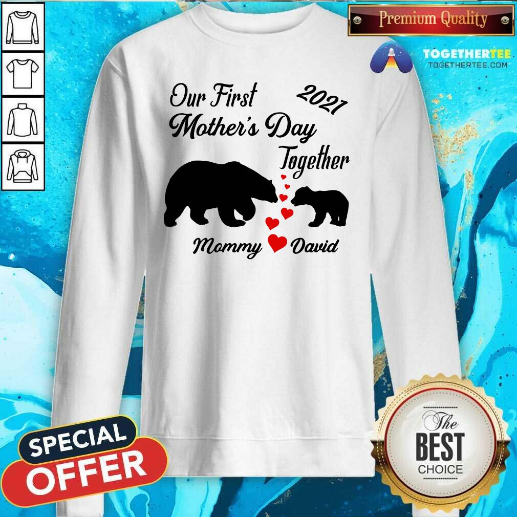Nice Our First Mothers Day Bear Mommy Love David Shirt - Image 2