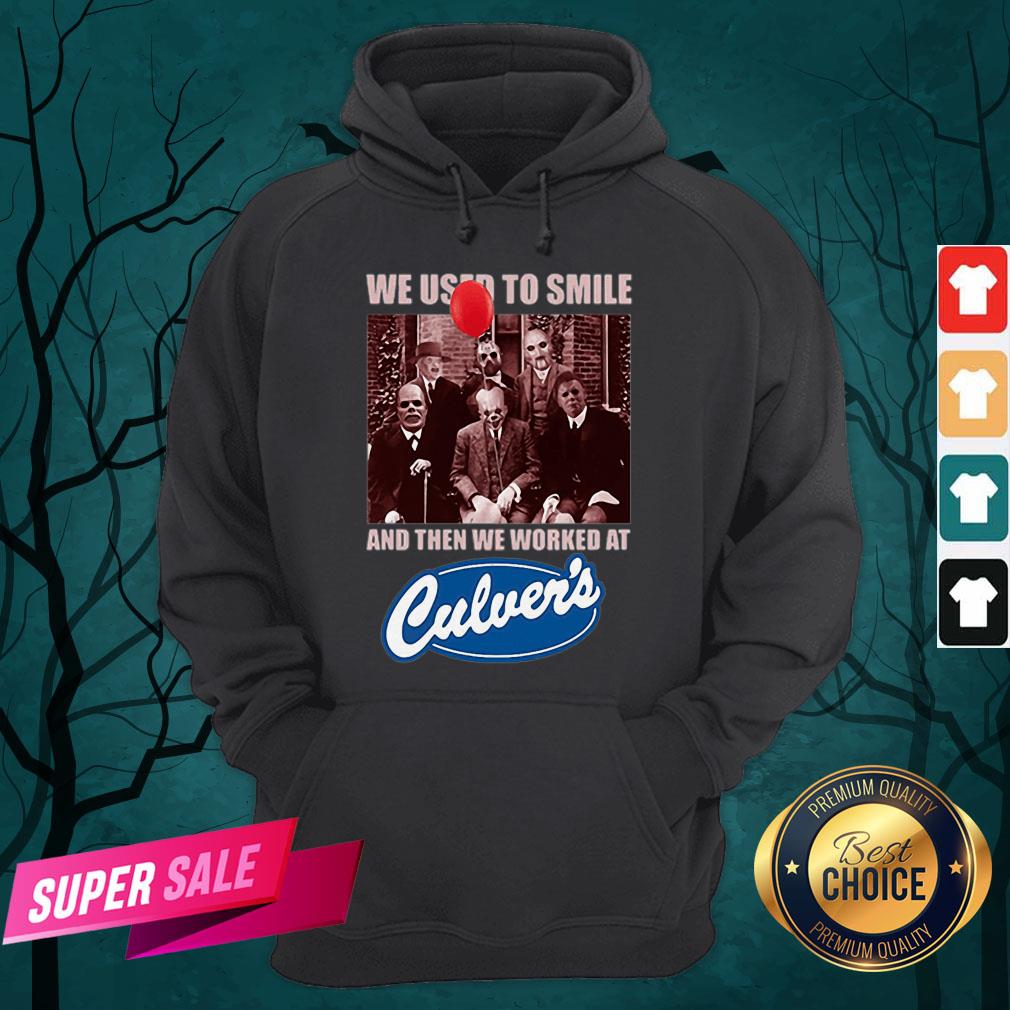 Halloween Horror Characters We Used To Smile And Then We Worked At Culvers Shirt - Image 3