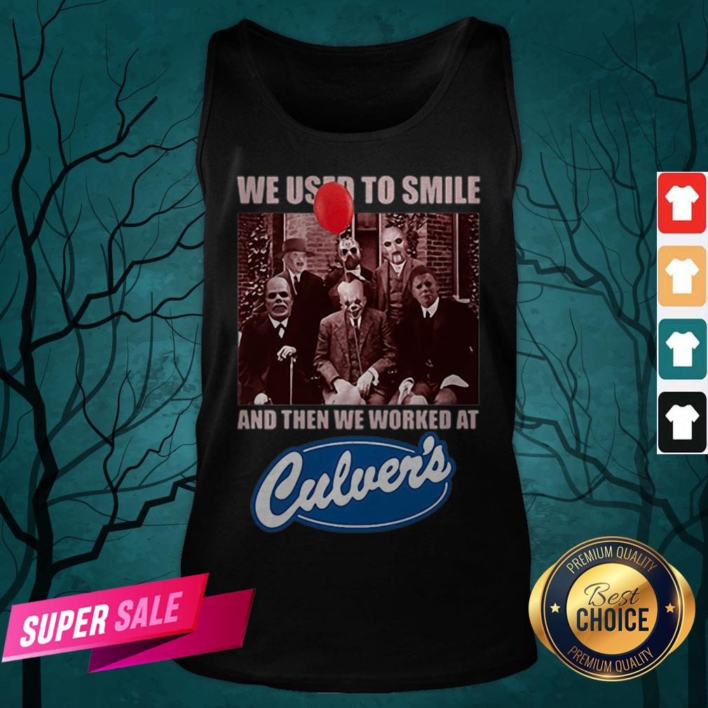 Halloween Horror Characters We Used To Smile And Then We Worked At Culvers Shirt - Image 5