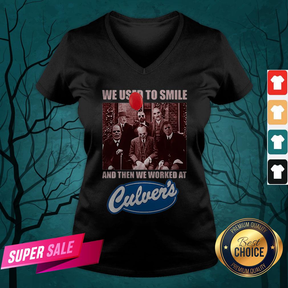 Halloween Horror Characters We Used To Smile And Then We Worked At Culvers Shirt - Image 4