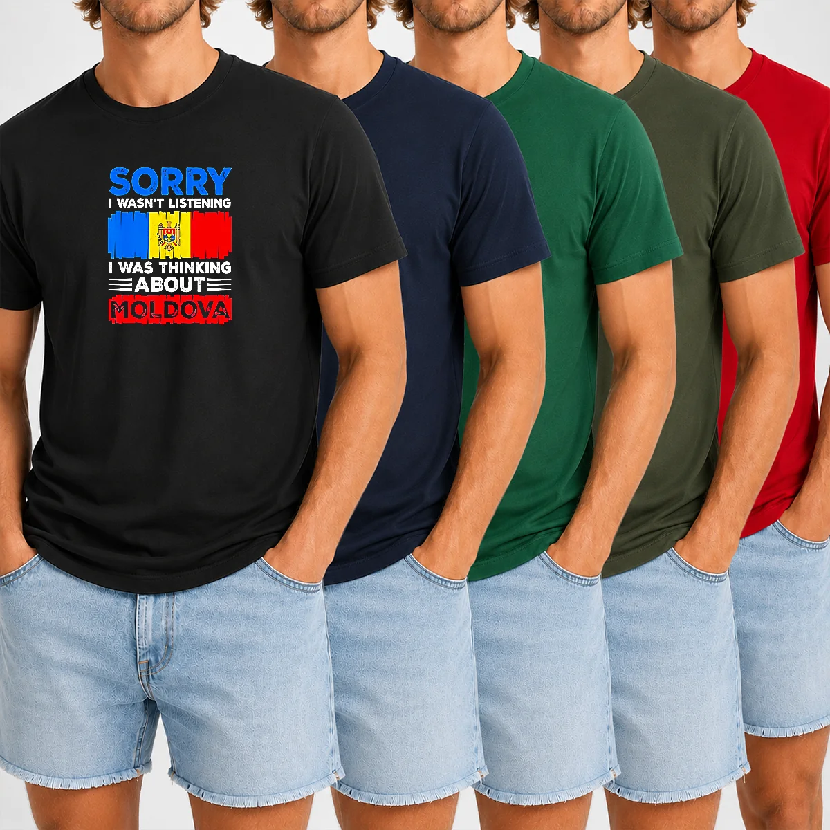 Original Sorry I Wasn'T Listening I Was Thinking About Moldova Shirt