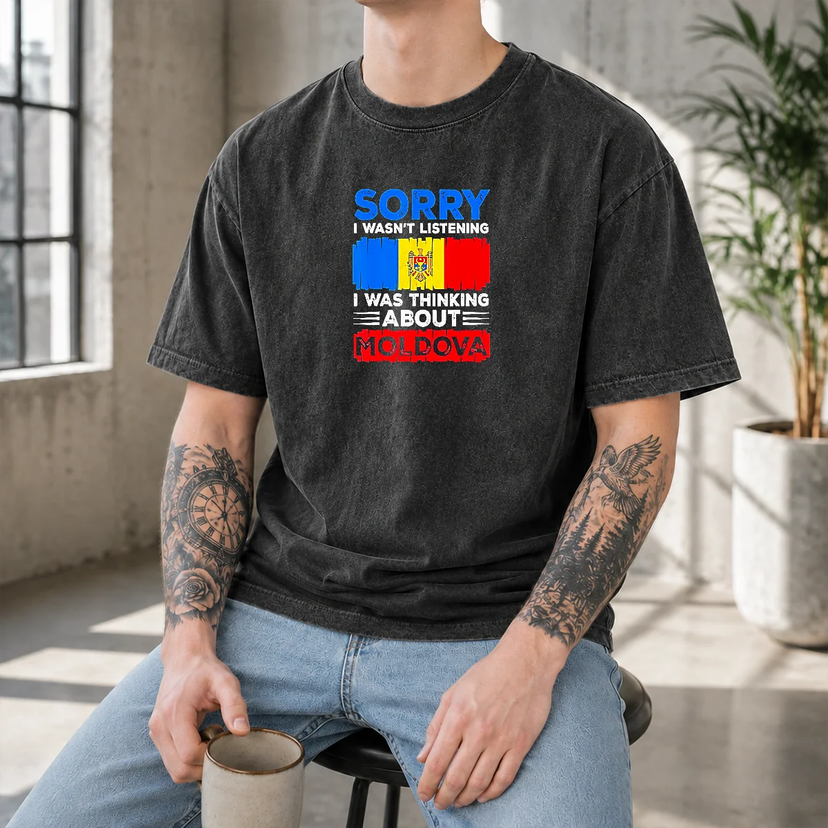 Original Sorry I Wasn'T Listening I Was Thinking About Moldova Shirt - Image 8