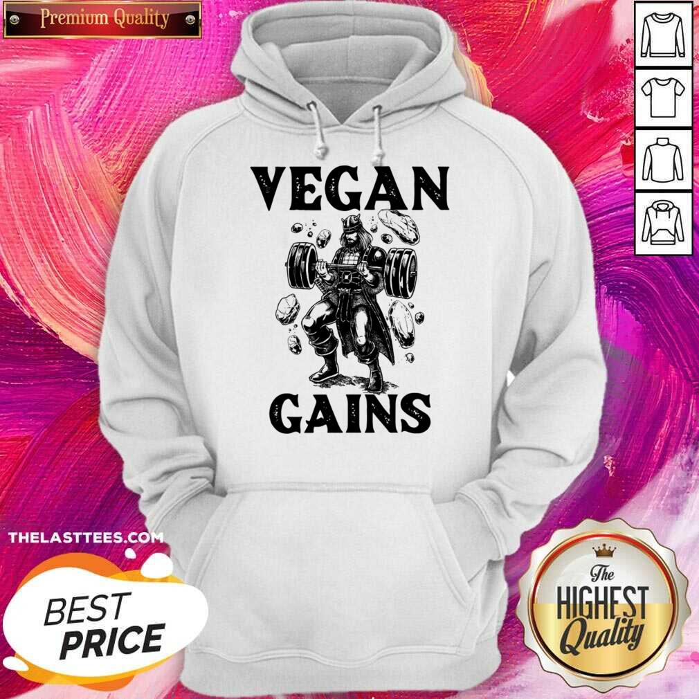 Motivation Gym Vegan Gains Shirt - Image 4