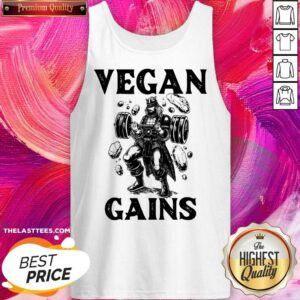 Alternative view of Motivation Gym Vegan Gains Shirt