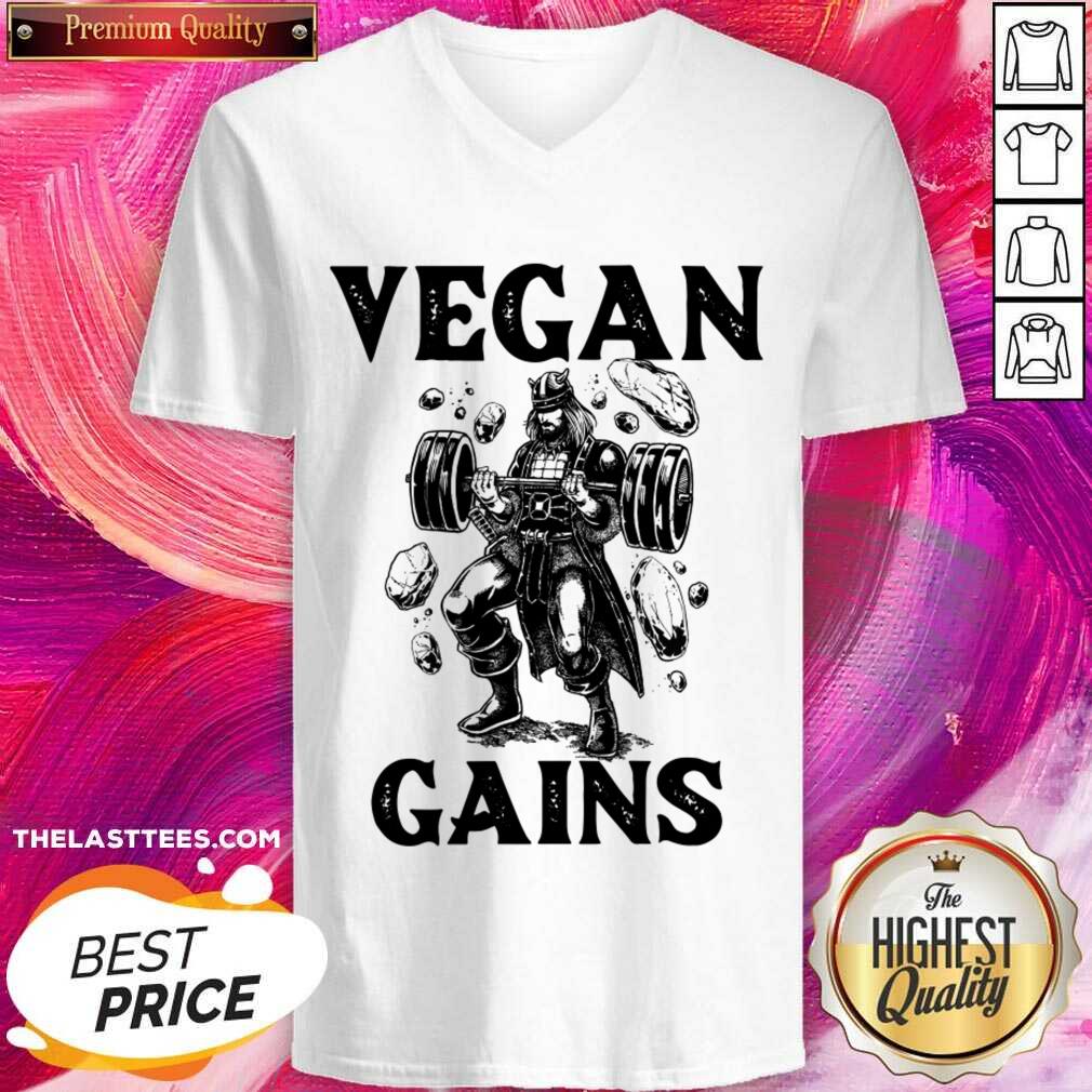Motivation Gym Vegan Gains Shirt - Image 5