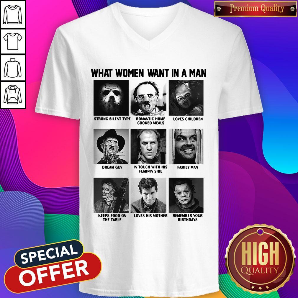 Official What Women Want In A Man Character Shirt - Image 4