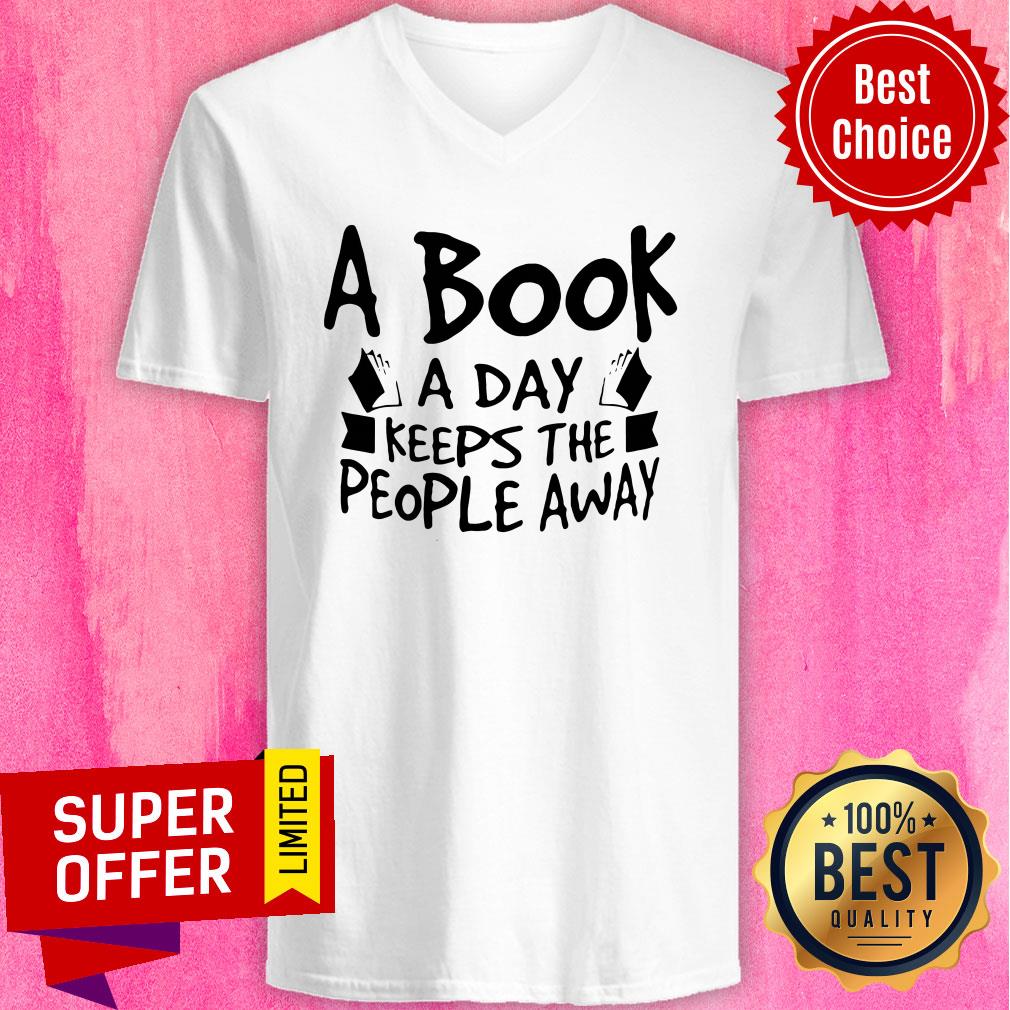 Funny A Book A Day Keeps The People Away Shirt - Image 3