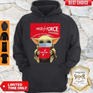 Alternative view of Premium Baby Yoda Face Mask Hug Parcel Force Worldwide Shirt