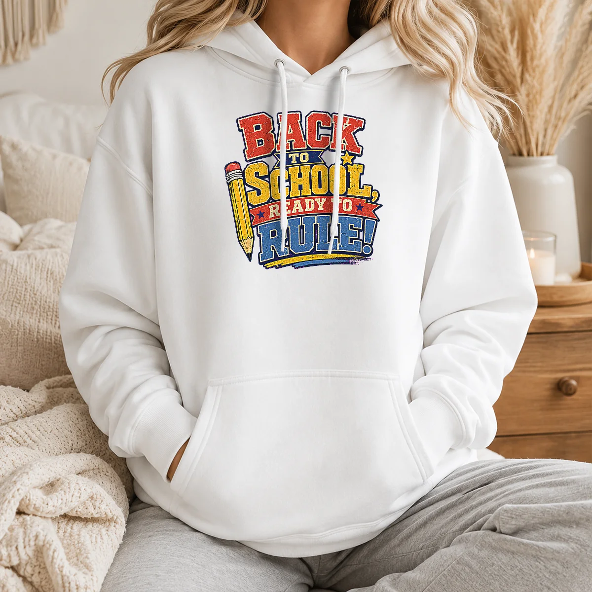 Nice Premium Back To School Ready To Rule Retro Distressed Shirt - Image 6