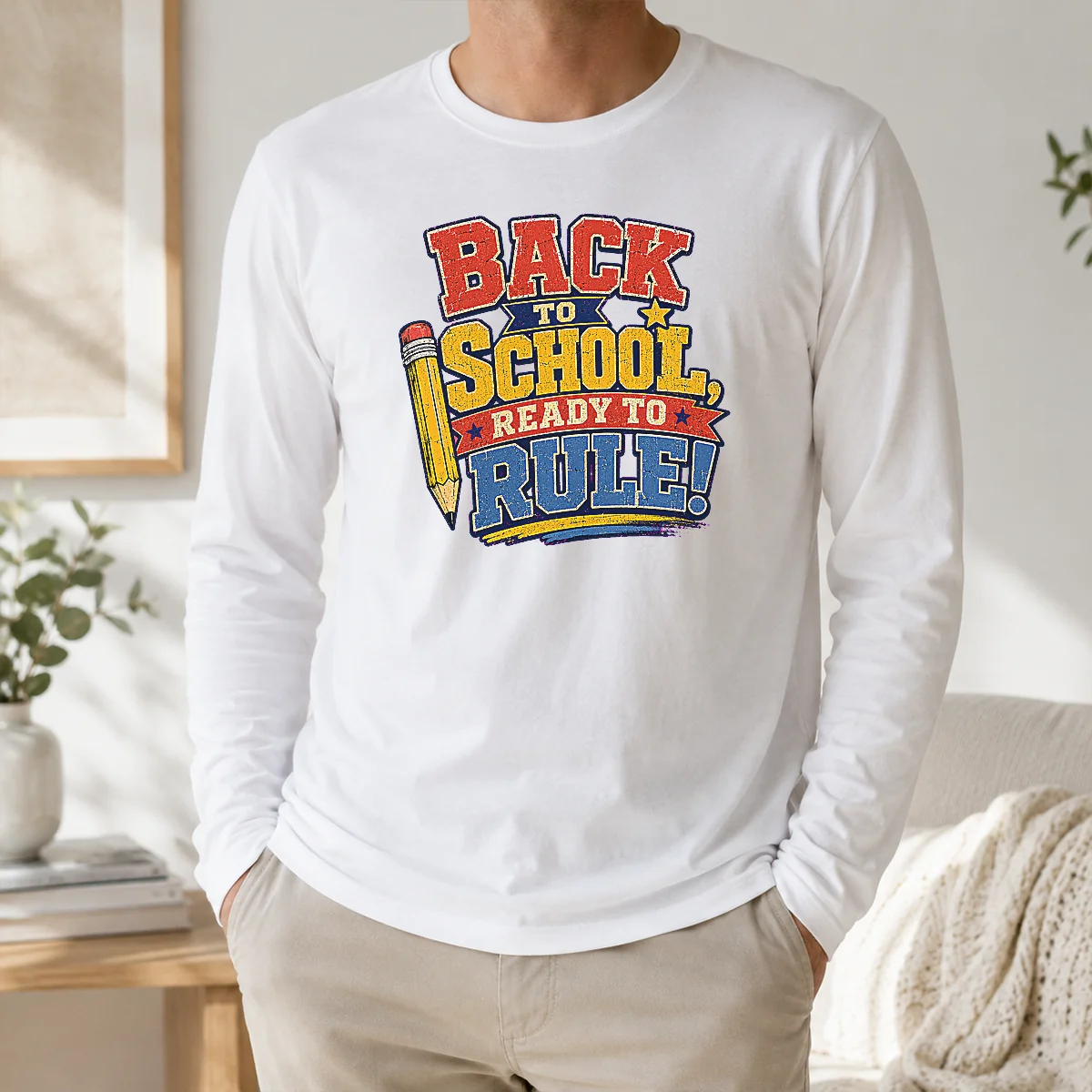Nice Premium Back To School Ready To Rule Retro Distressed Shirt - Image 5