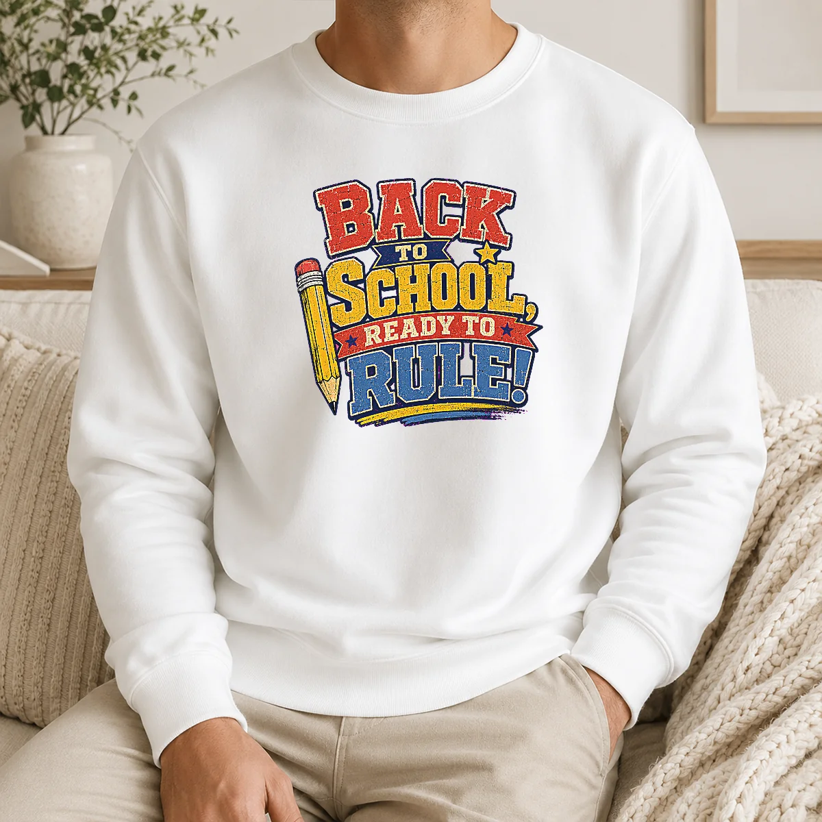 Nice Premium Back To School Ready To Rule Retro Distressed Shirt - Image 7