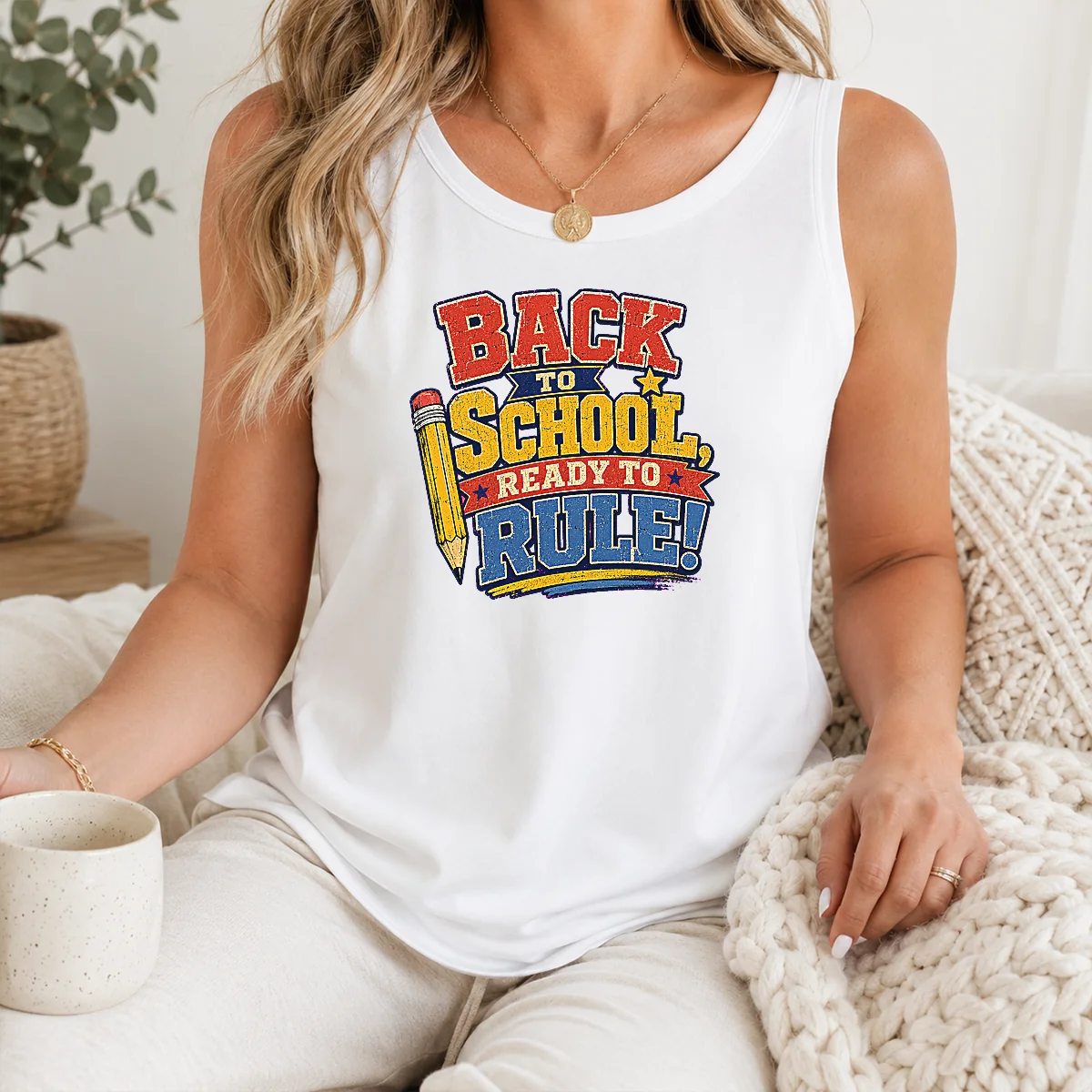 Nice Premium Back To School Ready To Rule Retro Distressed Shirt - Image 3