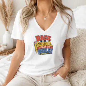 Alternative view of Nice Premium Back To School Ready To Rule Retro Distressed Shirt