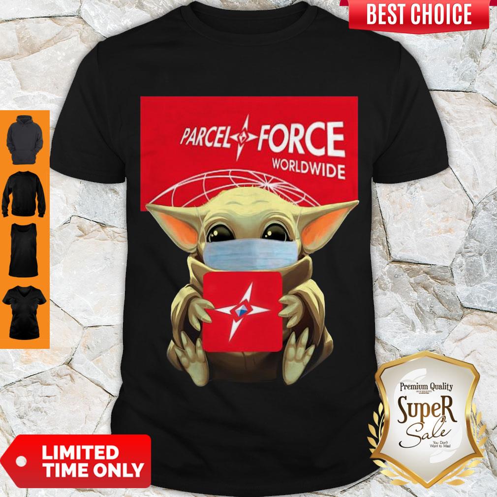 Premium Baby Yoda Face Mask Hug Parcel Force Worldwide Shirt
